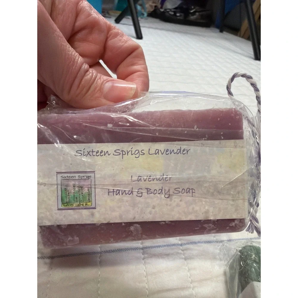 Sixteen Sprigs Lavender Handcrafted Soap Set Lavender & Lavender Mint Michigan